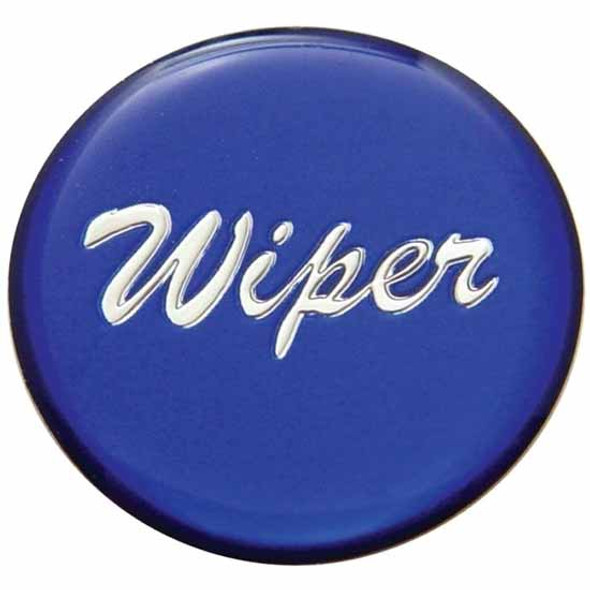 Glossy Blue Wiper Knob Replacement Sticker