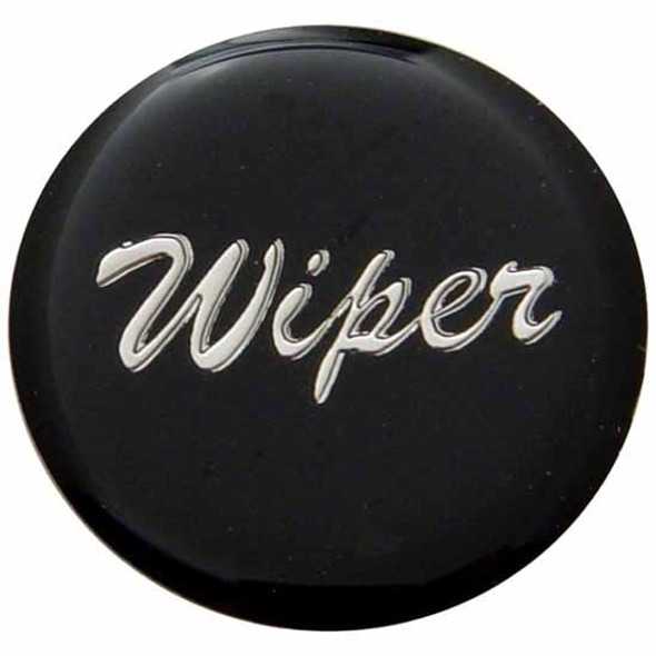 Glossy Black Wiper Knob Replacement Sticker