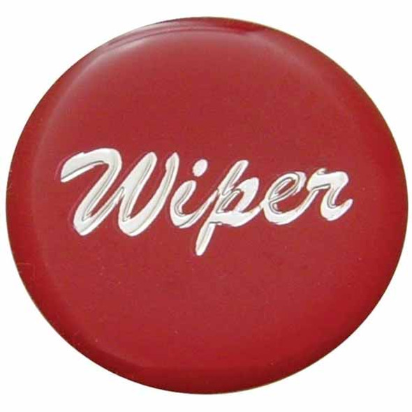 Glossy Red Wiper Knob Replacement Sticker