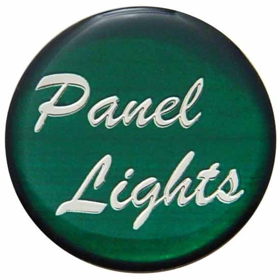 Panel Lights Dash Knob Glossy Green Sticker
