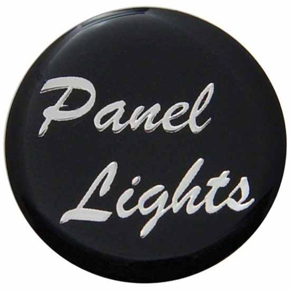 Glossy Black Panel Lights Sticker For Small Dash Knob