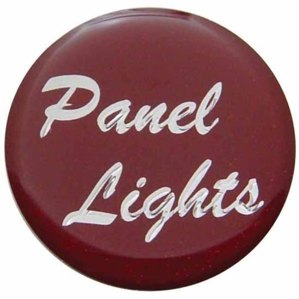Glossy Red Panel Lights Sticker For Small Dash Knob