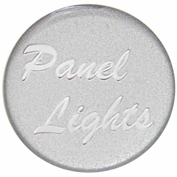 Glossy Silver Panel Lights Sticker Small Dash Knob