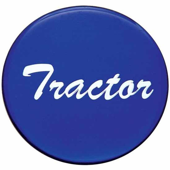 Glossy Blue Tractor Air Valve Sticker For Small Dash Knob