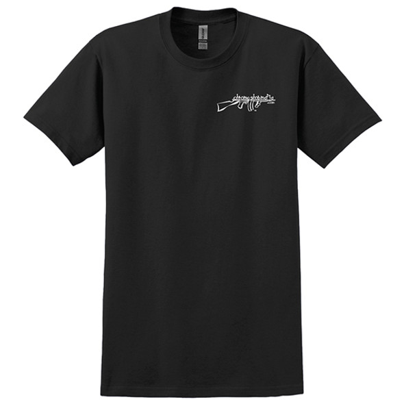 Black Crew neck T-Shirt with Chrome Shop Mafia Logo - Small