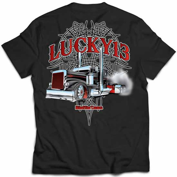 Lucky 13 Big Rig Tee Short Sleeve T-Shirt - Medium