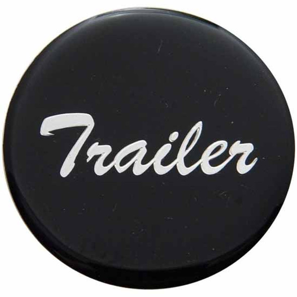 Glossy Black Trailer Air Valve Sticker For Small Dash Knob