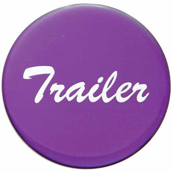 Glossy Purple Trailer Air Valve Sticker For Small Dash Knob