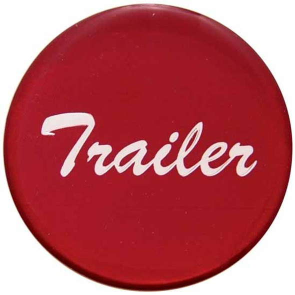 Glossy Red Trailer Air Valve Sticker For Small Dash Knob