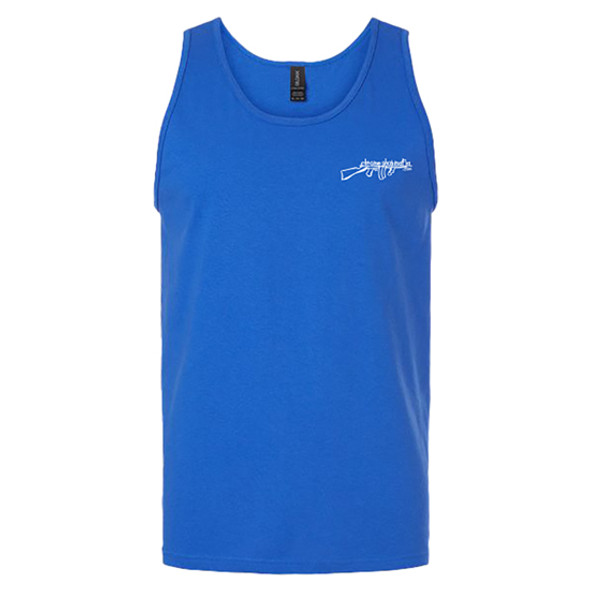 Chrome Shop Mafia Logo Royal Blue Tank Top, Large