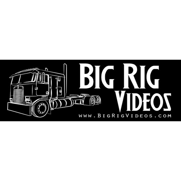 Big Rig Videos Black Bumper Sticker Big Rig Videos Black Bumper Sticker