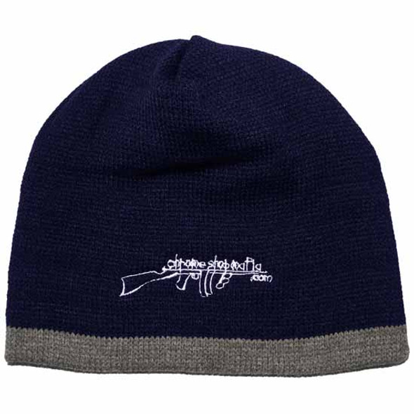 Chrome Shop Mafia Blue and Gray Beanie