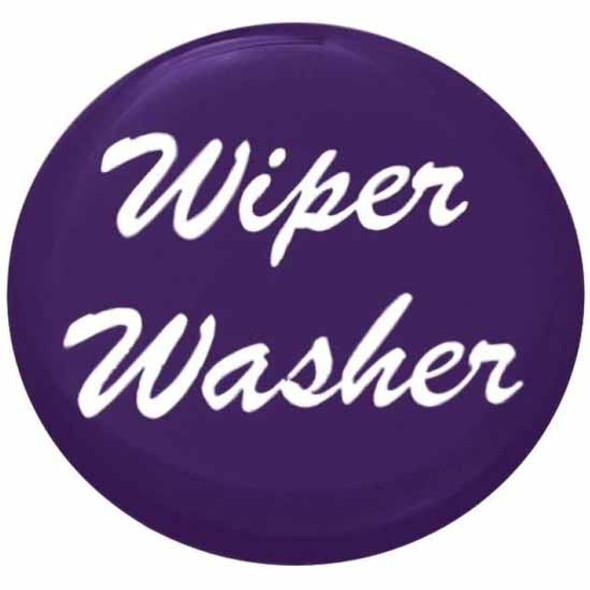 Glossy Purple Wiper Washer Sticker For Small Dash Knob