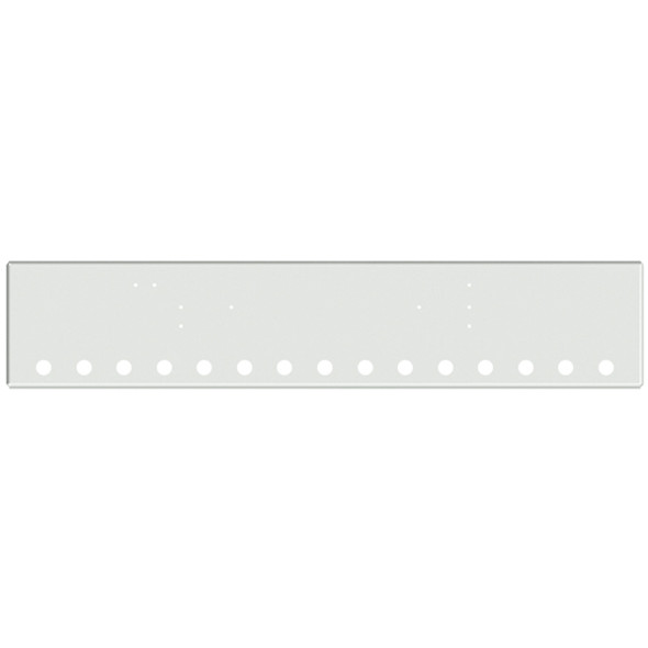 International 9300, 9600 22 Inch Texas Boxed End Bumper W/ 15 Round 2 Inch Light Holes