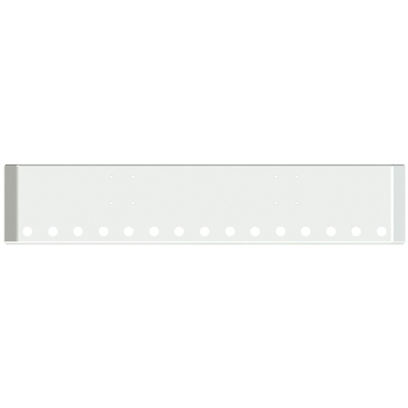 22-Inch American Road Runner Mitered Corner Bumper with 15 Round 2" Light Holes For International 9900I,  9900IX