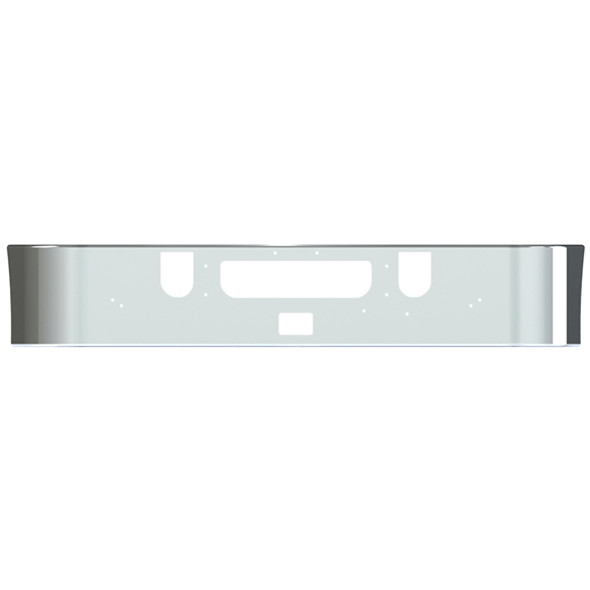 Mack CHN613 & CHU613 SFA 17.5 Inch Chrome SFA Bumper With Step Tow And Vent Holes