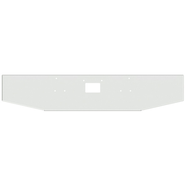 Peterbilt 357 378 379 22 Inch Tapered Chrome Bumper W/ Boxed Ends & Tow Holes By Valley Chrome