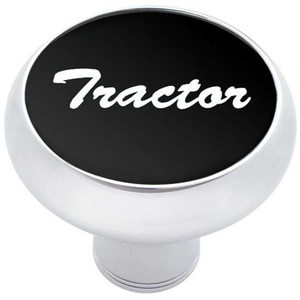 Chrome Air Valve Knob Black Tractor Aluminum Sticker