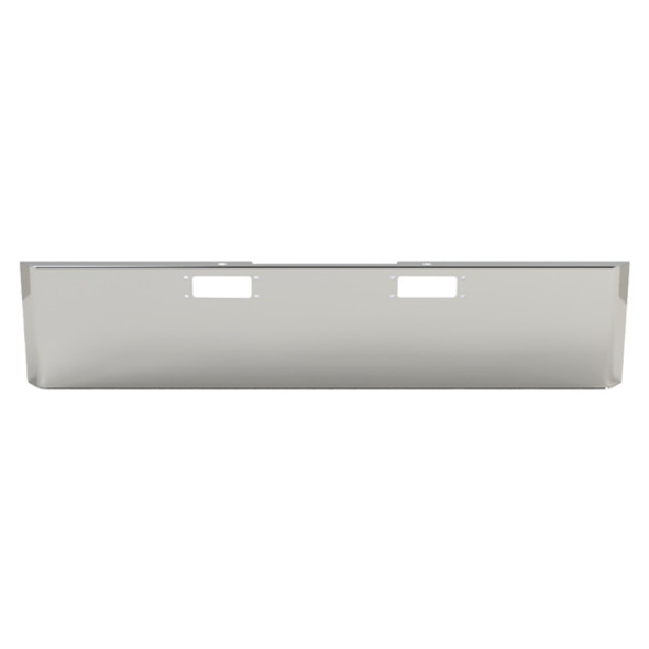 Peterbilt 352 & 359 20 Inch Chrome Texas Bumper W/ Hand Formed Ends, Mouting & Tow Holes By BESTfit