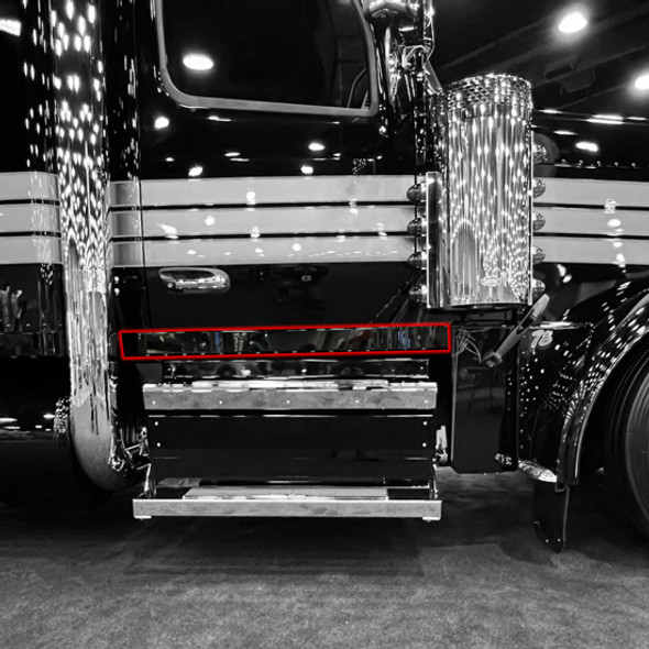 2.5 Inch Stainless Steel Cab Panels W/ 32 Round 3/4 Inch Light Holes For Peterbilt 589