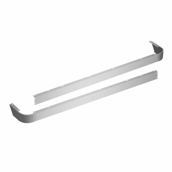 Blank Stainless Steel Sleeper Panel With Extension Kit For Peterbilt 388, 389