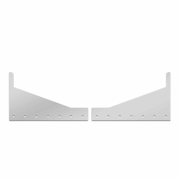 Stainless Steel Sleeper Extension Panels W/ 14 Round 3/4 Inch Light Holes For Peterbilt 378, 379 SFA