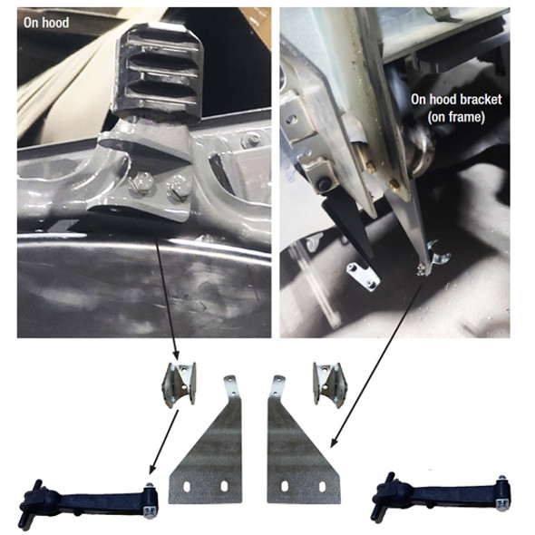 Peterbilt 589 Hidden Hood Latch Kit