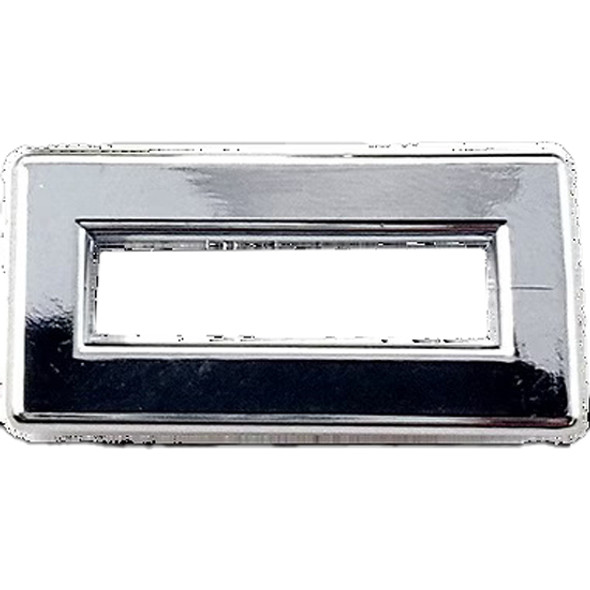 Chrome Plastic Switch Label Covers W/ O Visor- 6 Pack For Peterbilt