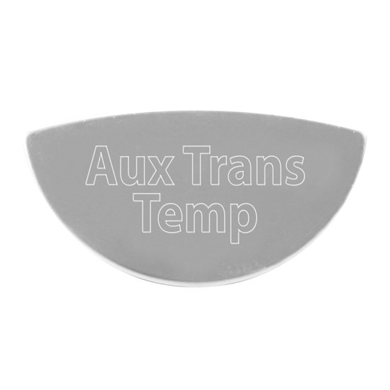 Stainless Steel Half Moon Auxiliary Transmission Oil Temperature Gauge Emblem For Peterbilt