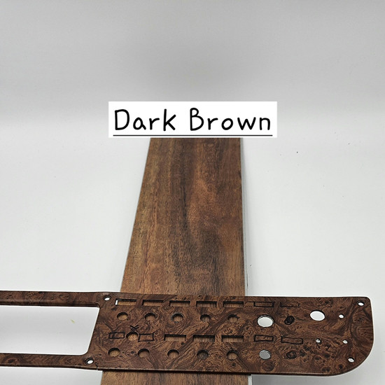 Dark Brown Precut Vinyl Plank Wood Floor W/ Shifter Hole Fits Peterbilt