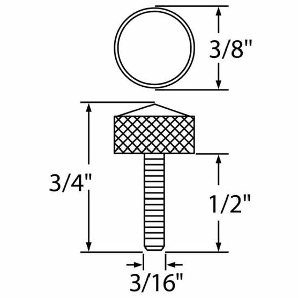 Chrome Small Dash Screws With Purple Jewel  For Peterbilt - Pair