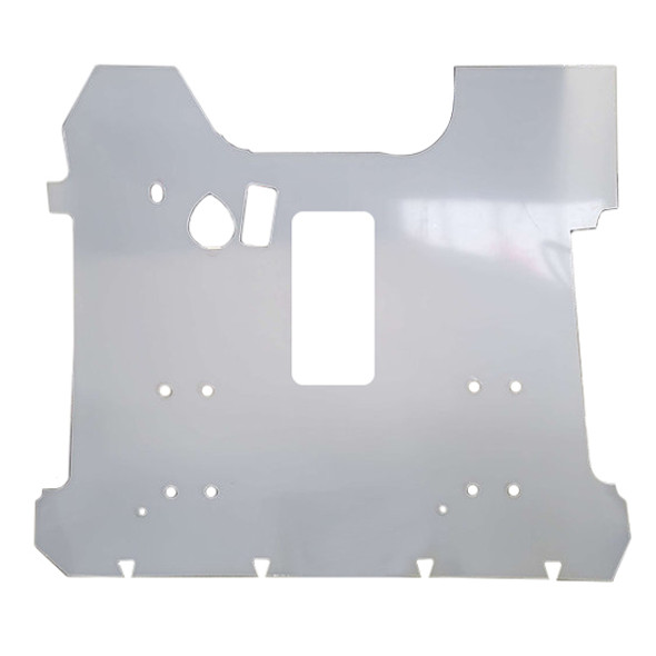 Paintable Clear Poly 1 Piece Floor W/ Shifter Cut Out For Peterbilt 386, 389