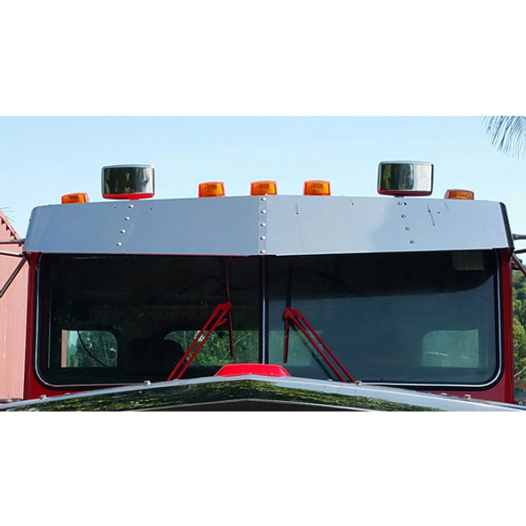 13 Inch Blank Stainless Steel Drop Visor For Kenworth T800/ W900 W/ Flat Glass 13 Inch Blank Stainless Steel Drop Visor For Kenworth T800/ W900 W/ Flat Glass