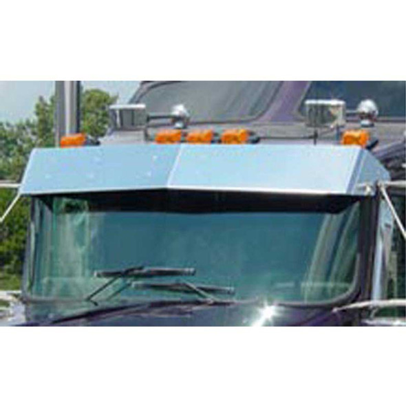10 Inch Stainless Steel Standard Mount Drop Visor For Kenworth