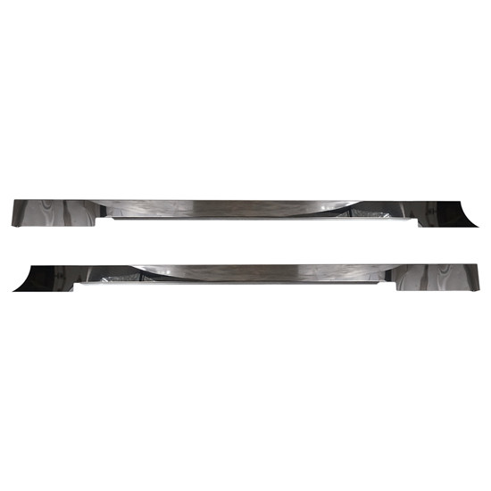 3 X 72 Inch Stainless Steel Sleeper Panel W/ Extensions By Chrome Shop Mafia For Kenworth AeroCab W/ DPF