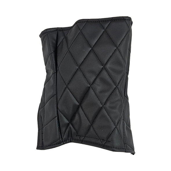 Quilted Diamond Vinyl Steering Column Wrap- Black For Kenworth T660, T880 & W900
