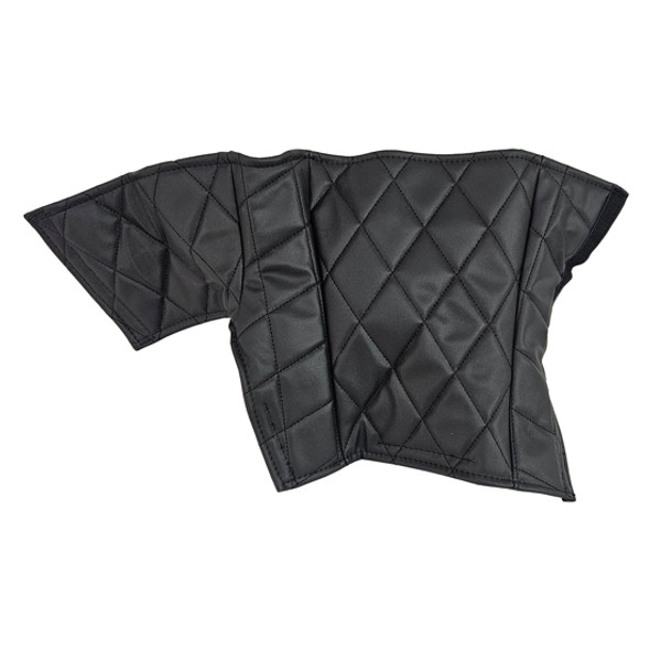 Quilted Diamond Vinyl Steering Column Wrap- Gray For Kenworth T660, T880 & W900