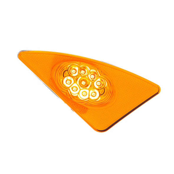 Passenger Side 9 LED Competition Series Fender Light- Amber LED/ Amber Lens For Kenworth T660 Passenger Side 9 LED Competition Series Fender Light- Amber LED/ Amber Lens For Kenworth T660