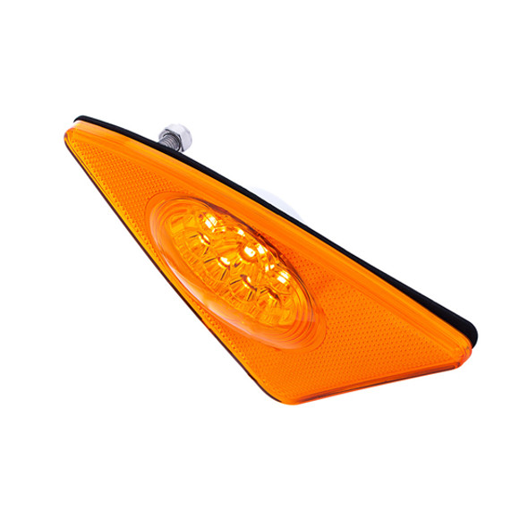 Passenger Side 9 LED Competition Series Fender Light- Amber LED/ Amber Lens For Kenworth T660
