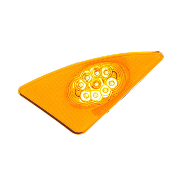 Driver Side 9 LED Competition Series Fender Light- Amber LED/ Amber Lens For Kenworth T660 Driver Side 9 LED Competition Series Fender Light- Amber LED/ Amber Lens For Kenworth T660