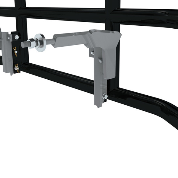 Freightliner Cascadia 116 & 126 Matte Black Steel HighwayShield I15 Grille Guard & Bracket Kit