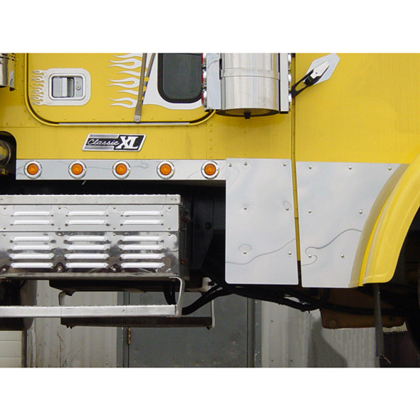 Blank Paintable Stainless Steel Hood Extension For Freightliner Classic XL