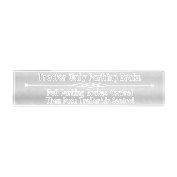 Freightliner Stainless Steel Parking Brake Dash Plate
