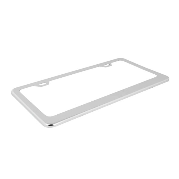 6.375 X 12 Inch Stainless Steel License Plate Frame