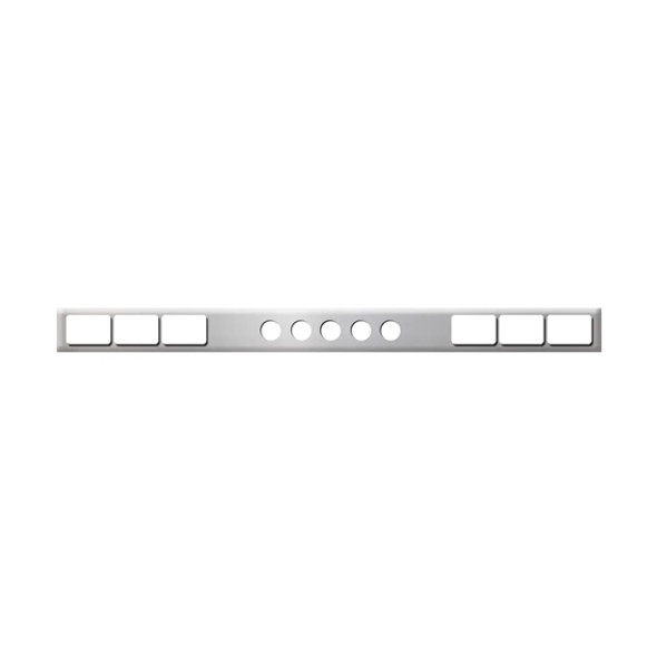 94 Inch Chrome Rear Light Bar W/ 6 Rectangular & 5 Round Light Holes