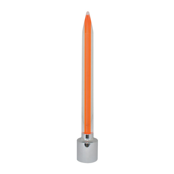 0.71875 X 6.25 Inch Amber Plastic Rocket Style Bumper Guide Cap 0.71875 X 6.25 Inch Amber Plastic Rocket Style Bumper Guide Cap