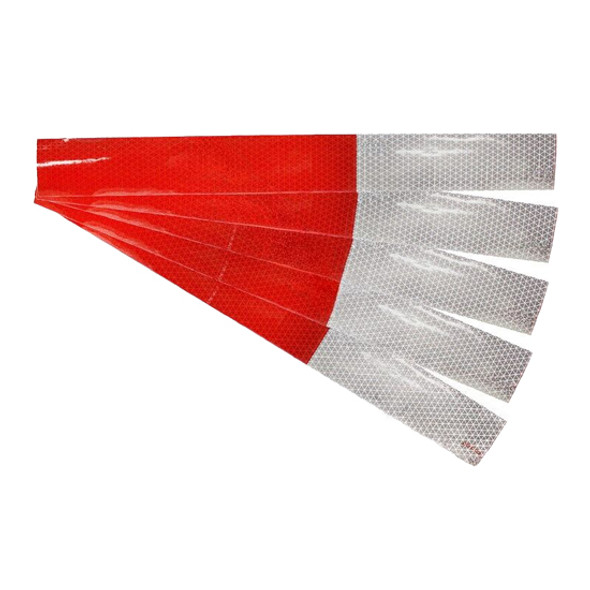 18 X 2 Inch Diamond Mesh Patter Conspicuity Tape- Red & White
