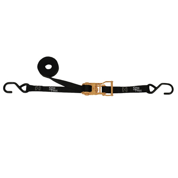1.5 Inch X 16 Ft Spin Free Ratchet Strap W/ S- Hooks- 2000 Lb WLL