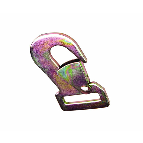 Gold 2 Inch Steel 5K Flat Snap Hook - 2000 Lb WLL, 6600 Lb Breaking Strength