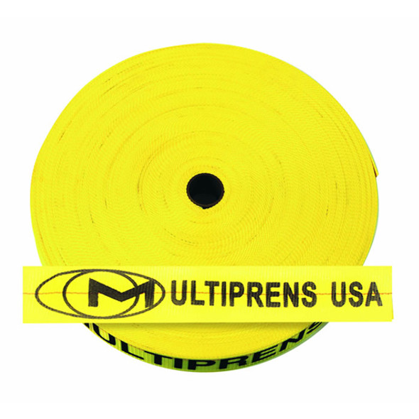 2 Inch X 300 Ft Interior Tie Down Webbing- 6000 Lb Breaking Strength- Yellow